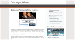 Desktop Screenshot of descargarwinrar.com